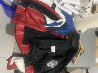 Chaqueta Levior vintage moto cuero t52