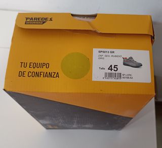 PAREDES zapato seguridad trabajo Rubidio gris