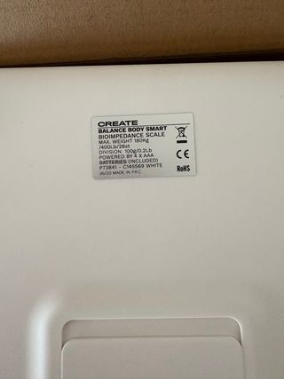 Báscula baño Create - Nueva