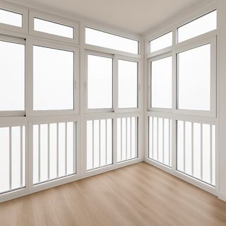 Ventana aluminio blanca c/cierre