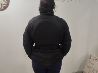 Chaqueta negra moto mujer