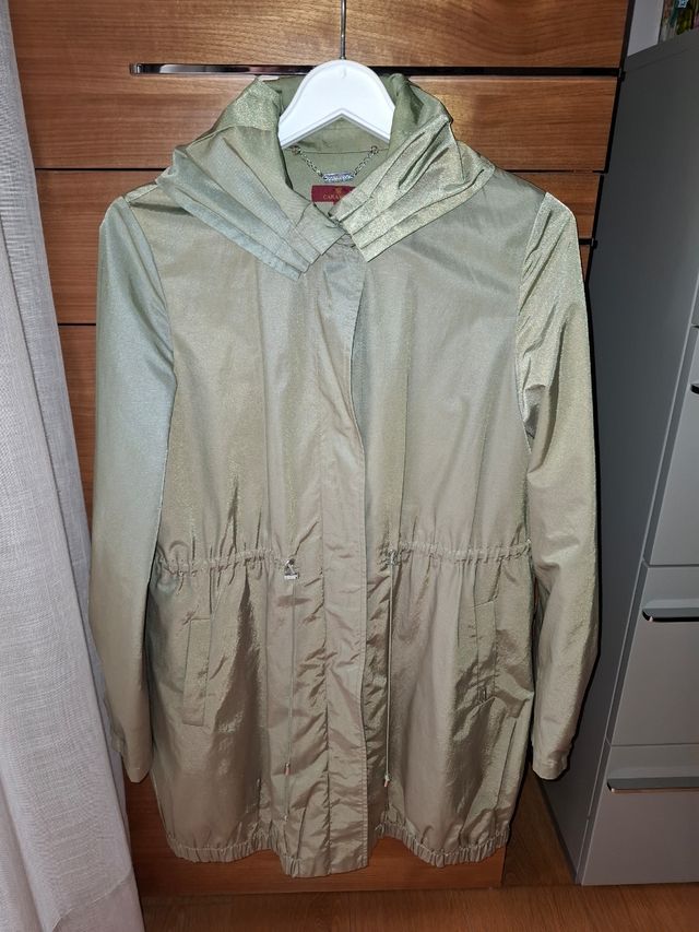 Gabardina Caramelo verde  - Talla 42