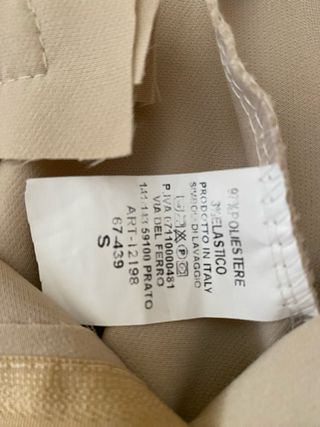 Pantalón beige mujer talla s