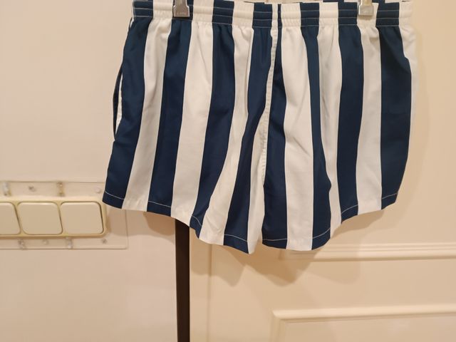 Bañador rayas azul-blanco