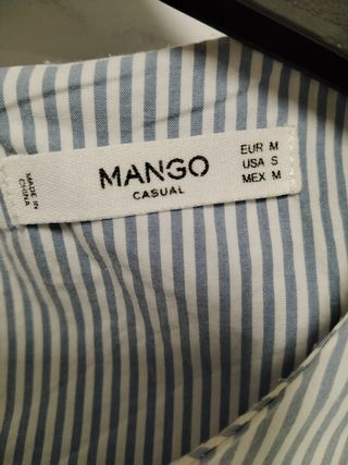 Blusa rayas Mango talla M