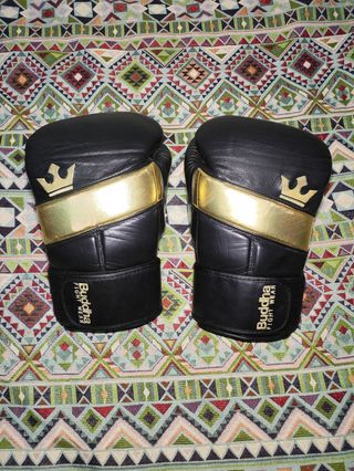 Guantes boxeo Buddha piel dorados