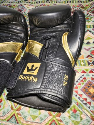 Guantes boxeo Buddha piel dorados