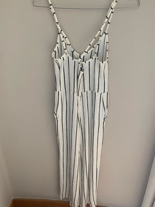 Mono rayas Bershka XS blanco-negro