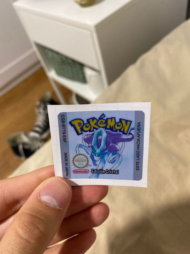Pegatina Pokémon Cristal GameBoy Color