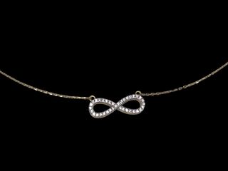 cadena oro 18k con circonita 39cm