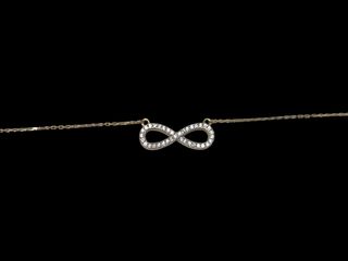 cadena oro 18k con circonita 39cm