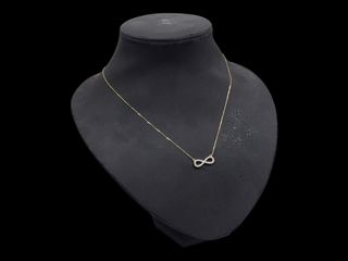 cadena oro 18k con circonita 39cm
