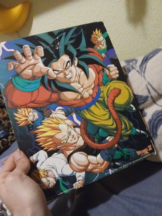 3 láminas de madera Dragon Ball Z