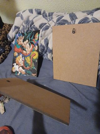 3 láminas de madera Dragon Ball Z