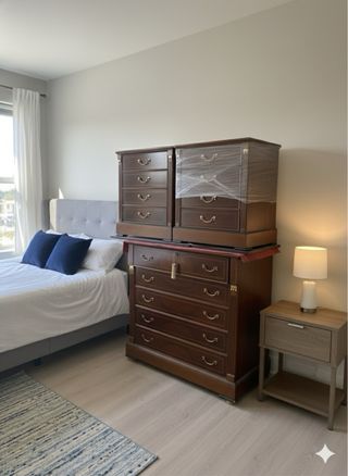 Cómoda 5 cajones - Caoba