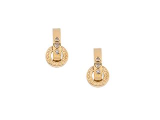 pendientes oro 18k con piedra con circonita