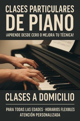 Clases piano a domicilio