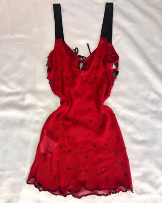 Guess Vintage Fairy Top Seta Pura Canotta Traspare