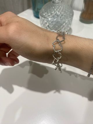Pulsera Tous ositos plata