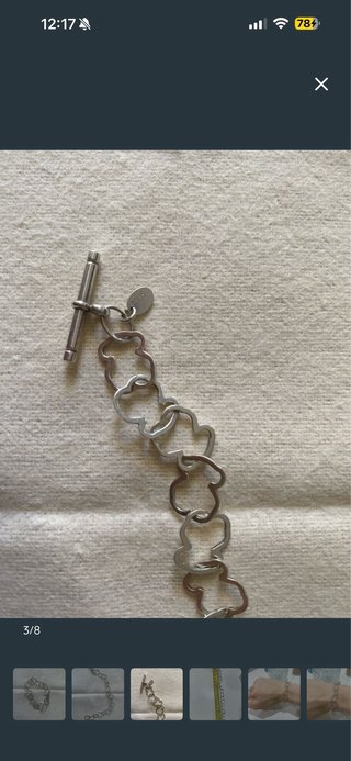 Pulsera Tous ositos plata