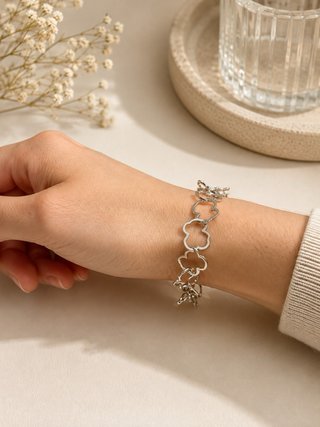 Pulsera Tous ositos plata