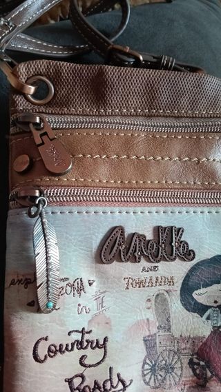 Bolso Anekke beige y marrón