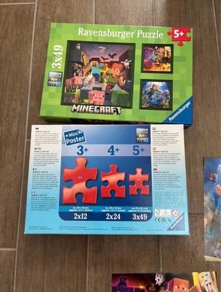 3 Puzzle Minecraft Ravensburger