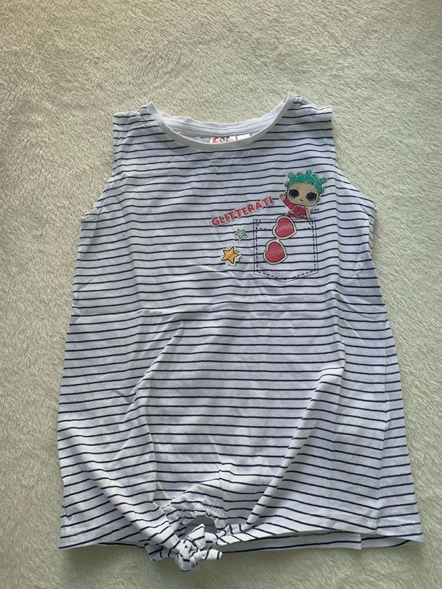 T-shirt senza maniche da bambina LOL surprise Taglia 5-6