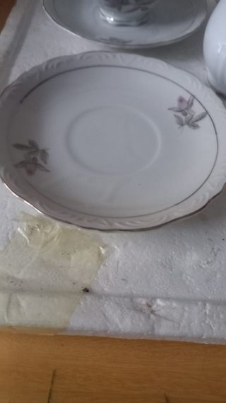 Set teiere porcellana rosa