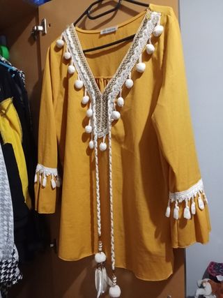 Blusa Amarilla Elegante