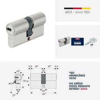 ABUS 482991 - Cilindro para puertas