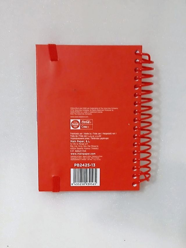 Libretas notas  logo Coca Cola