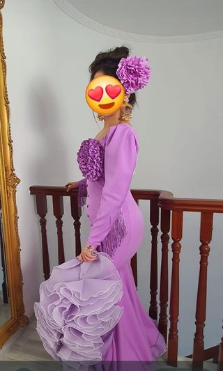 Traje de gitana morado