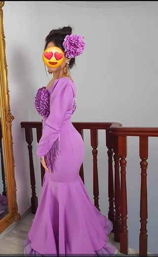 Traje de gitana morado