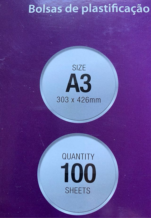 Fellowes Enhance80 - 100 láminas A3