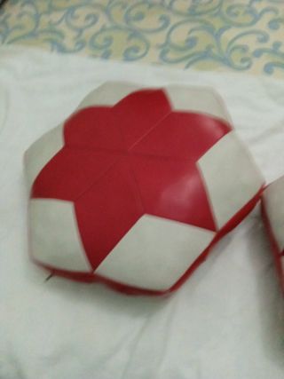 2 Puffs Vintage Piel Sintética