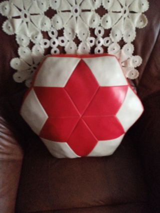 2 Puffs Vintage Piel Sintética