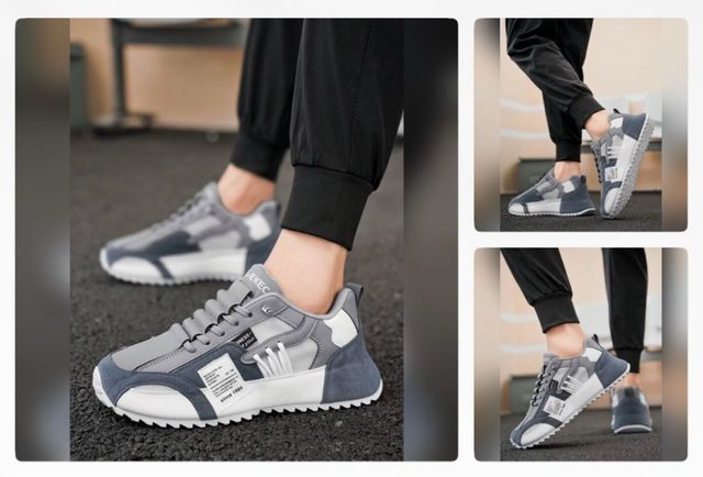 Zapatillas casual hombre - Grises