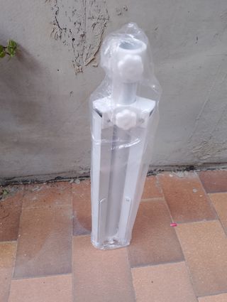 Base ombrellone bianca metallo