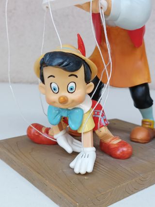 Pinocchio, Geppetto e Figaro (statue, ENESCO)