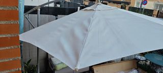 Sombrilla jardín 300cm beige