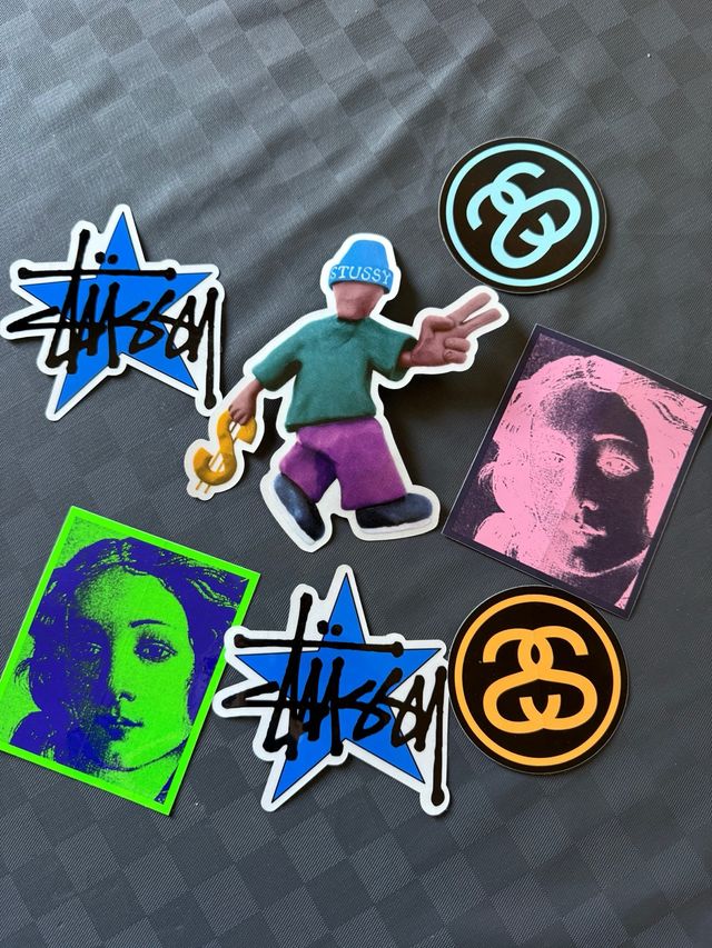 7 adesivi Stüssy vintage