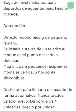 Sensor nivel agua - Boya 3uds