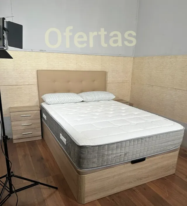 Canapé, colchón, cabezal, Base Tapizada