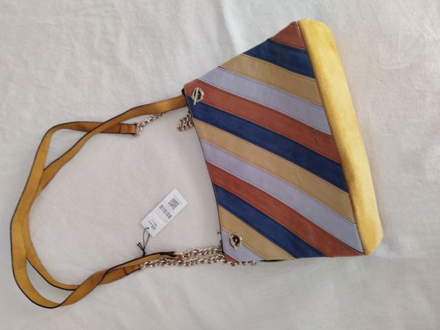 Borsa multicolore gialla - Nuova