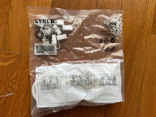 Anillas Cortina SYRLIG IKEA (4 paquetes)