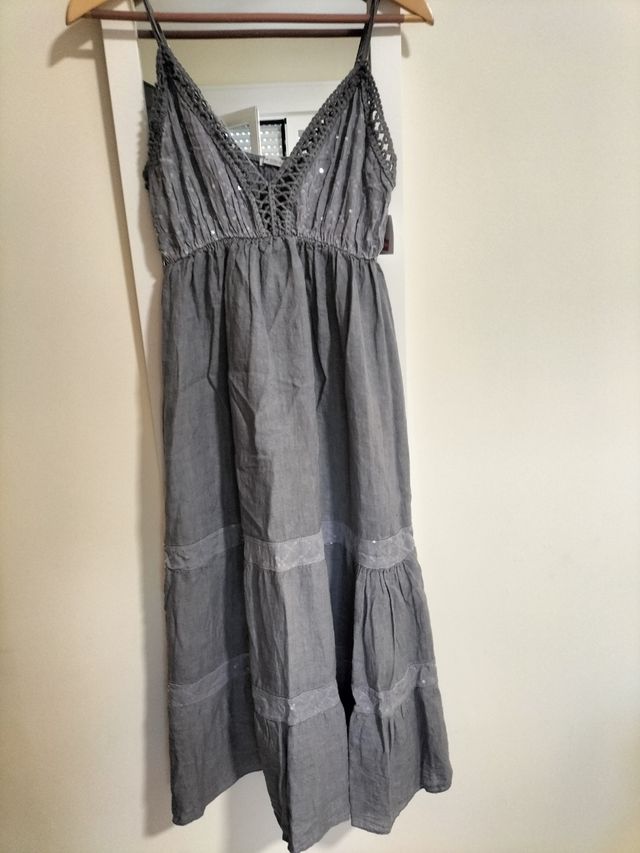 Vestido gris verano
