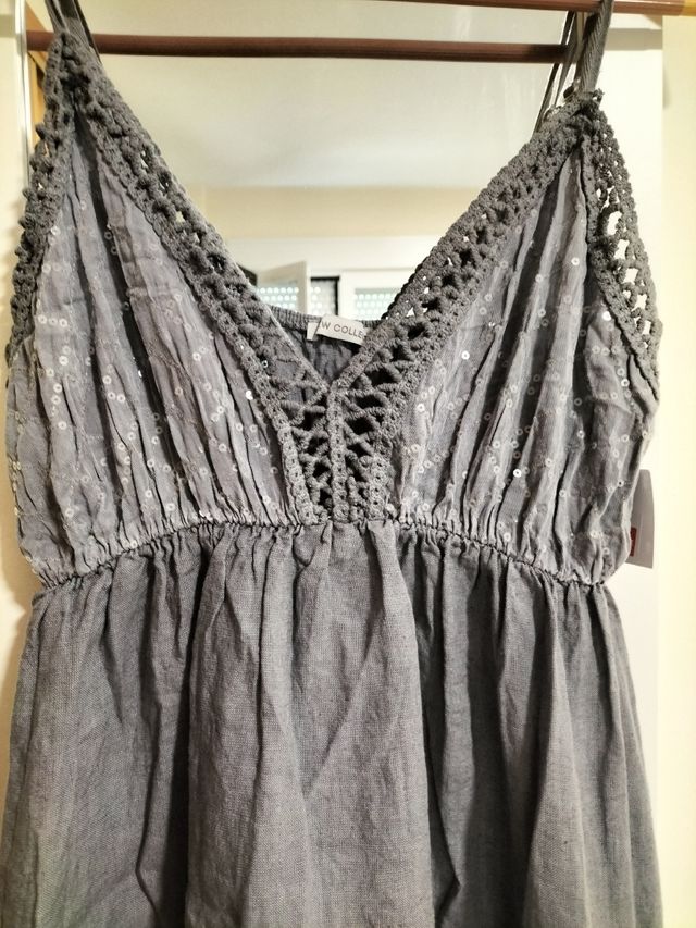 Vestido gris verano