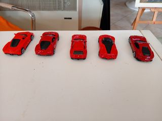 5 Macchinine Ferrari in scala 1/16 marca Maisto