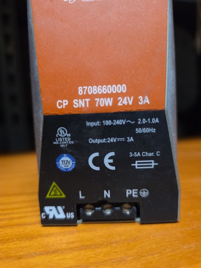 Fuente alimentación Weidmüller CP SN 70W 24V 3A